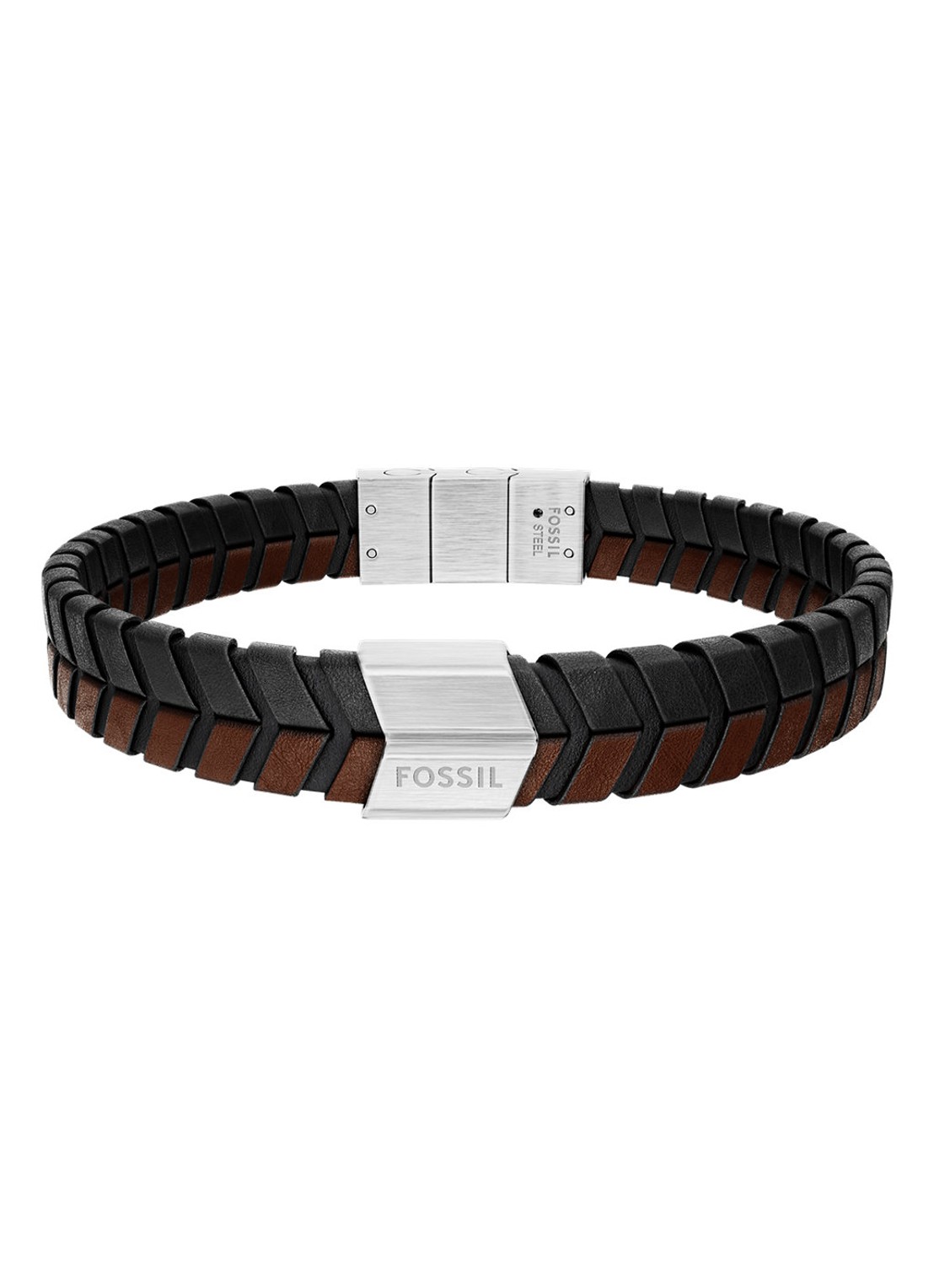 Fossil Jewelry armband JF04984040 - voorkant 5 bruin