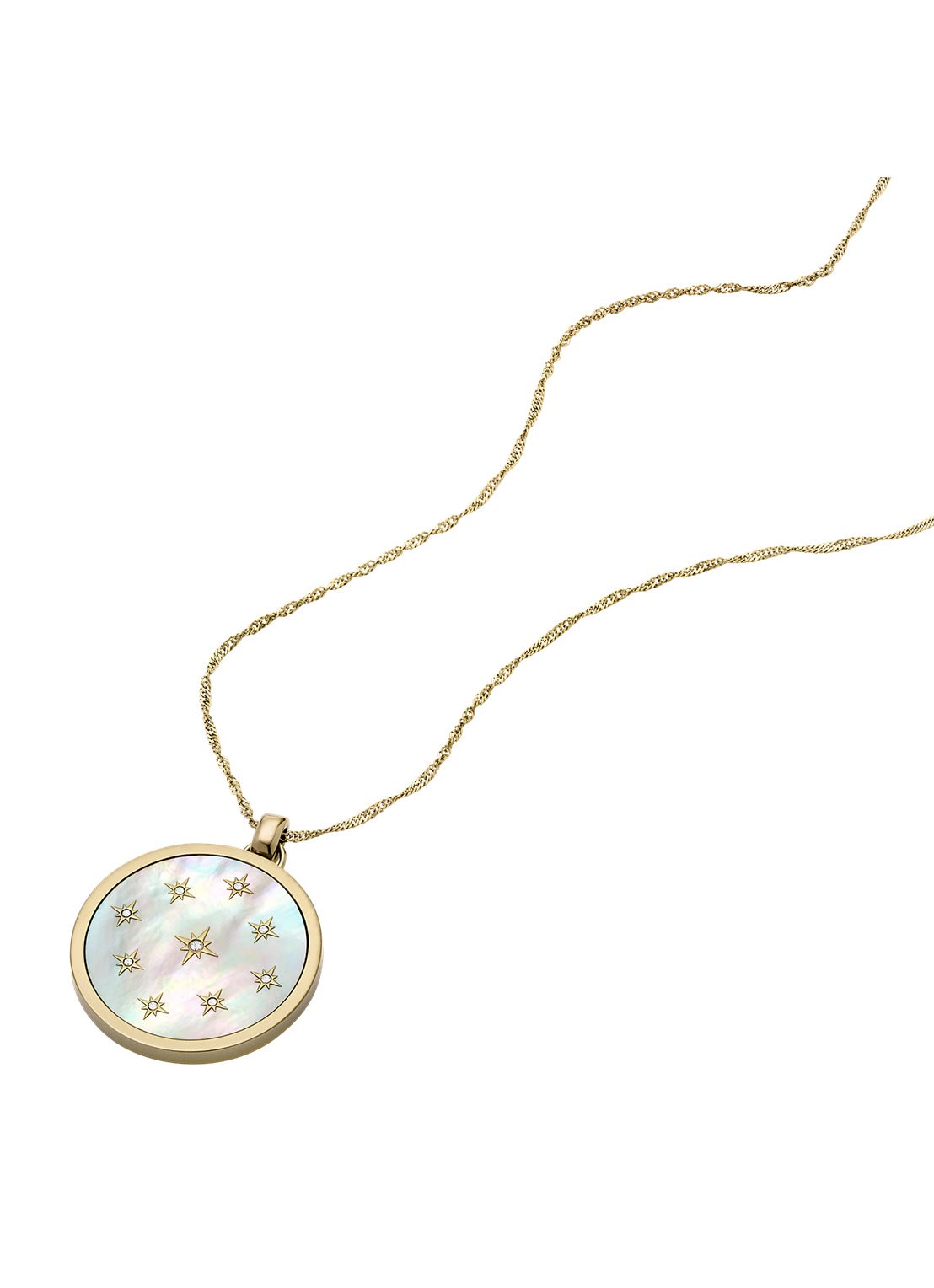 Fossil Jewelry ketting met hanger JF04864710 - detail 2 goud
