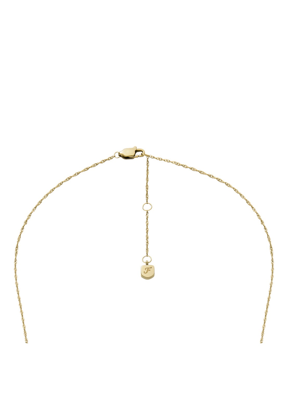 Fossil Jewelry ketting met hanger JF04864710 - detail 4 goud