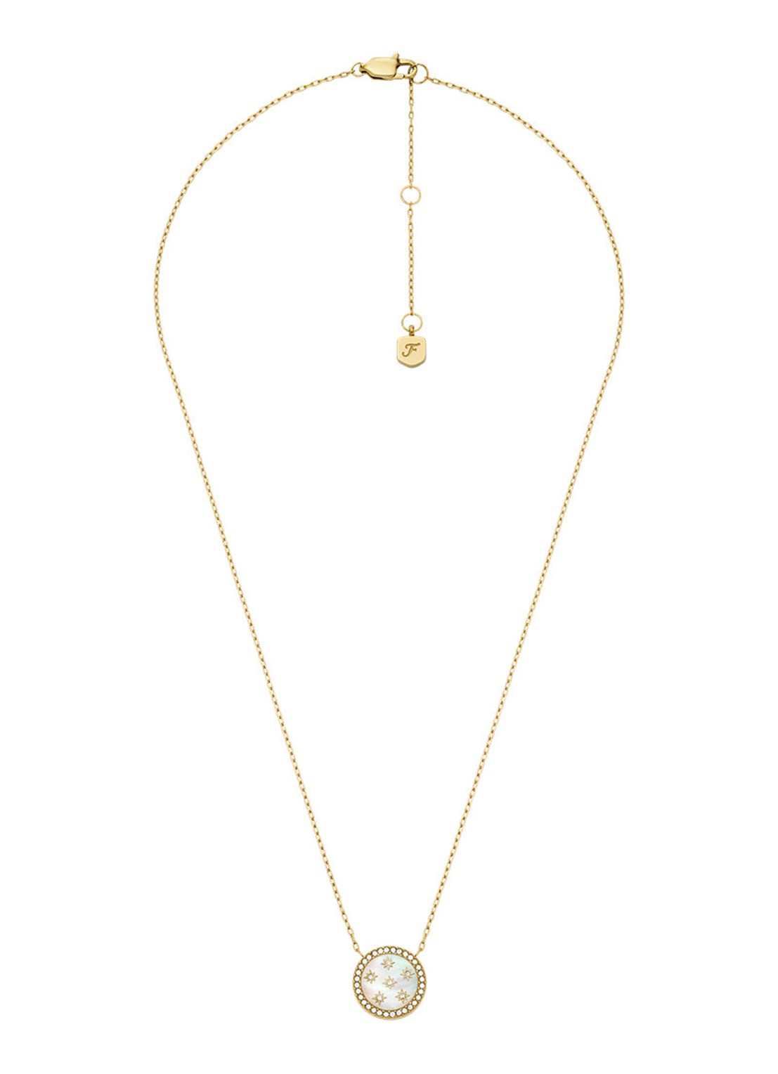 Fossil Jewelry ketting met hanger JF04865710 - detail 2 goud