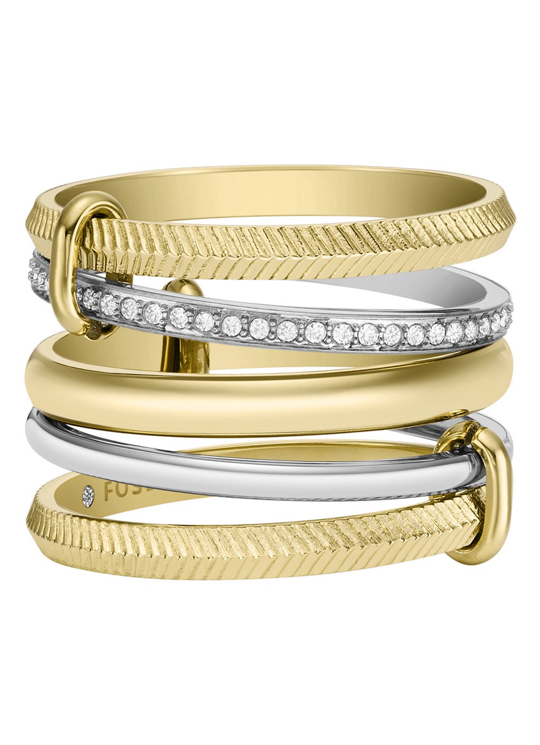 Fossil Jewelry ring JF04592998 - voorkant goud