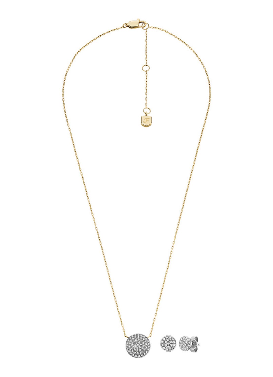 Fossil Ketting en oorstekers in set van 2  JF04815SET - detail 2 goud