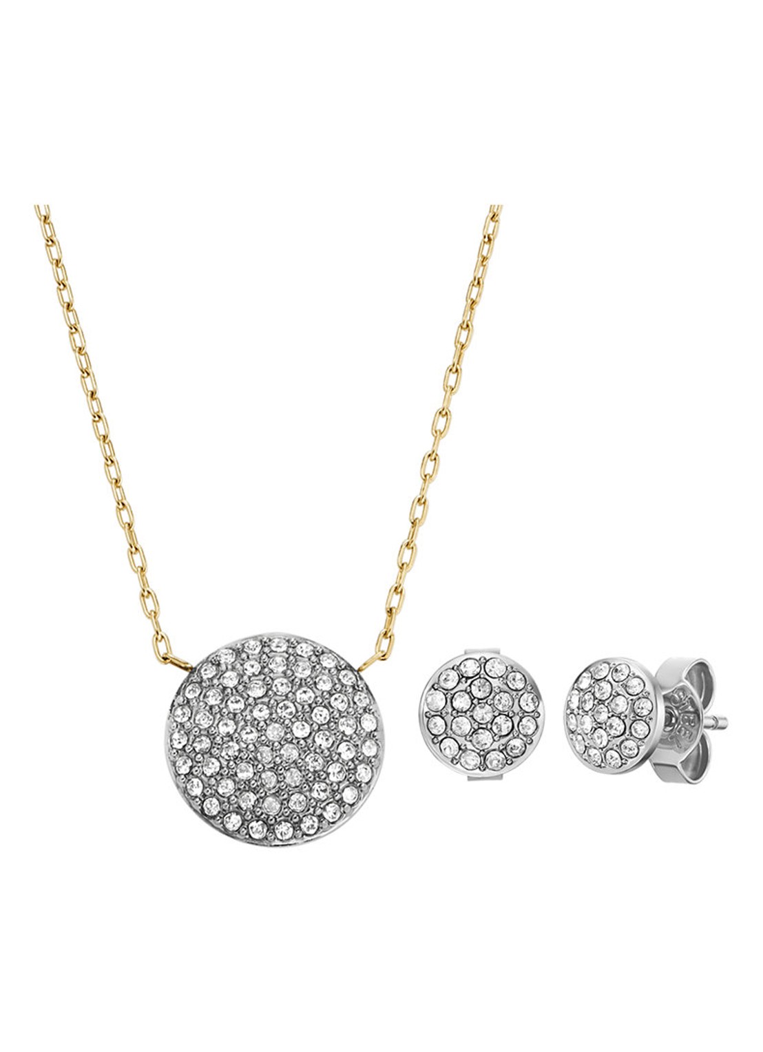 Fossil Ketting en oorstekers in set van 2  JF04815SET - voorkant 6 goud