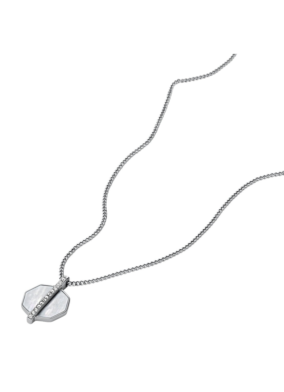 Fossil Ketting JF04909040 - detail zilver