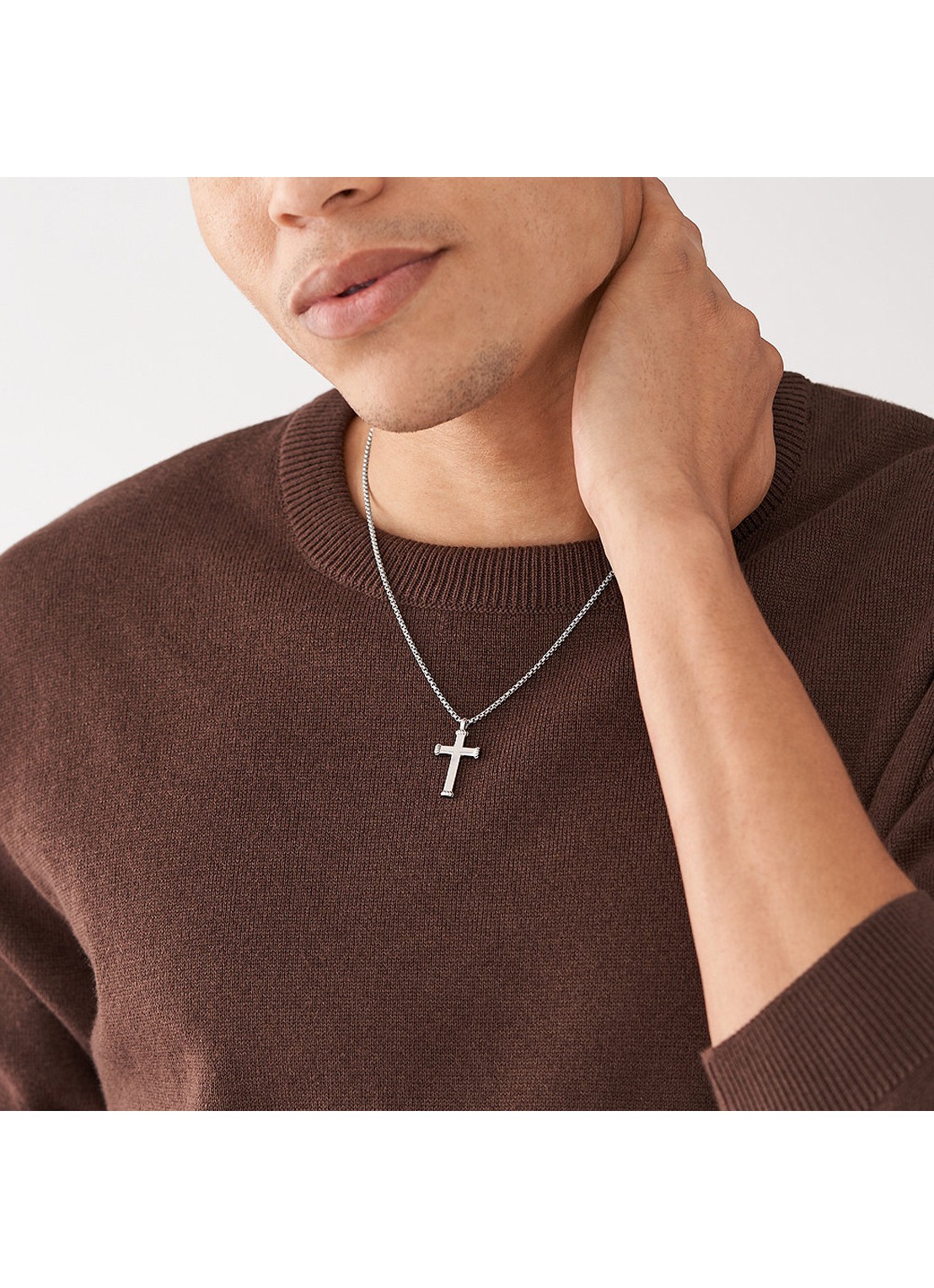 Fossil Ketting met hanger JF04401040 - detail 3 zilver