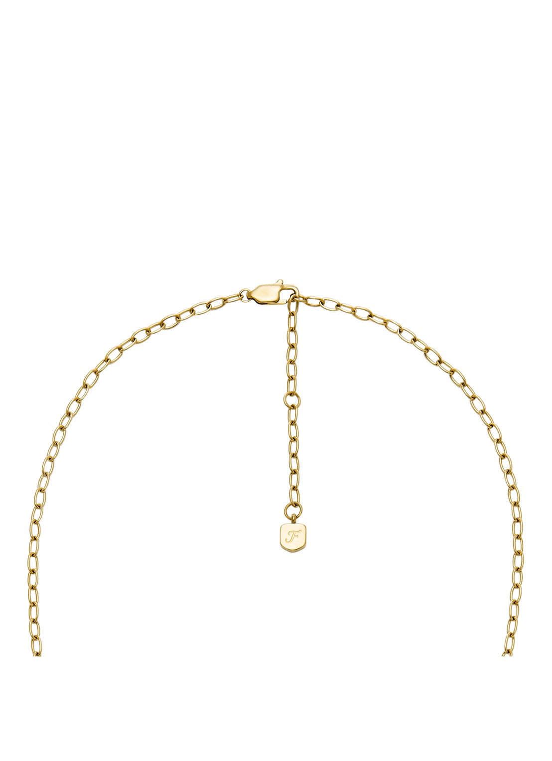 Fossil Ketting met hanger JF04829710 - detail 4 goud