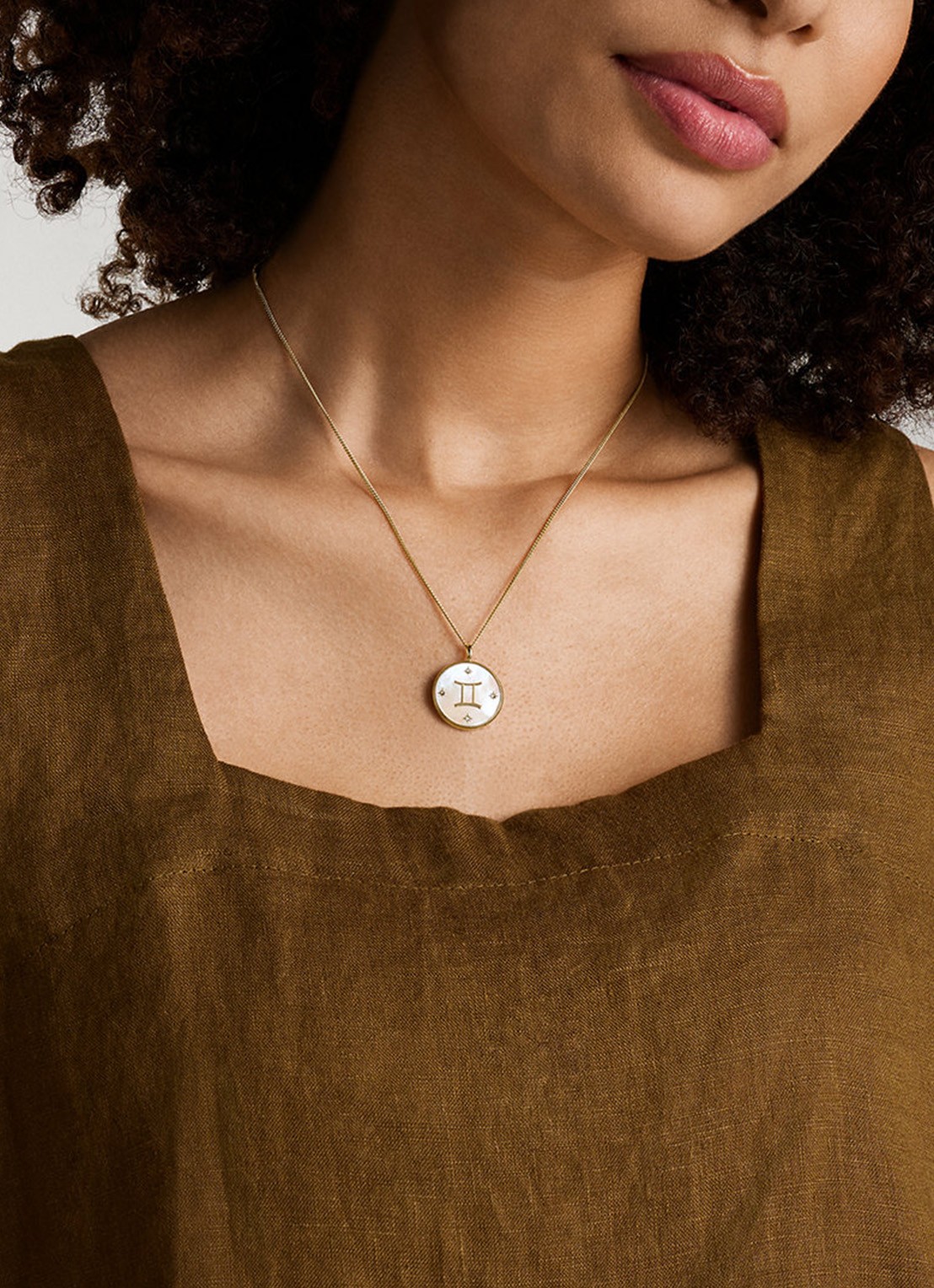 Fossil Ketting met hanger JF04840710 - detail 5 goud