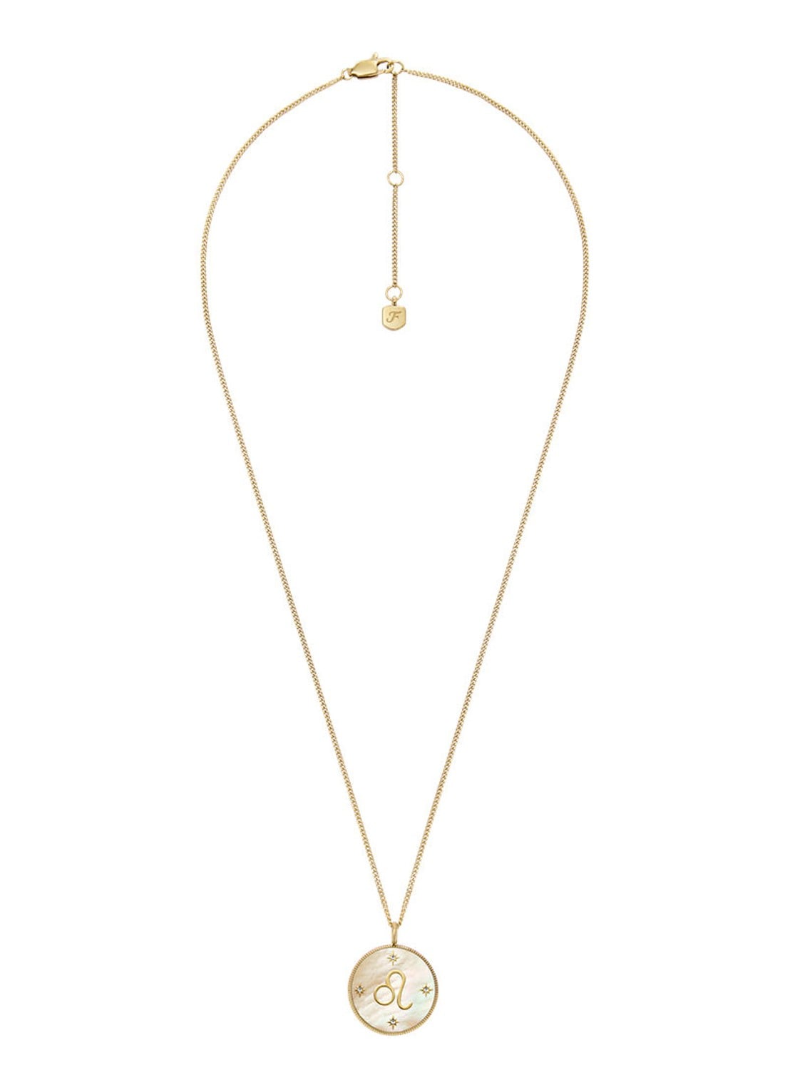 Fossil Ketting met hanger JF04842710 - detail 2 goud