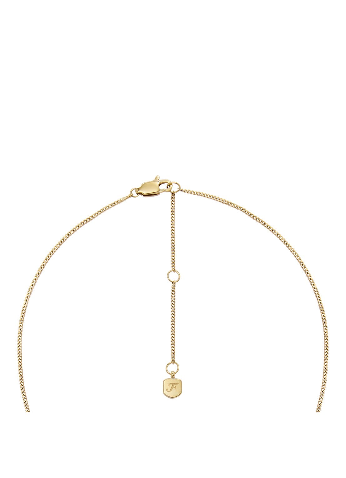 Fossil Ketting met hanger JF04842710 - detail 3 goud