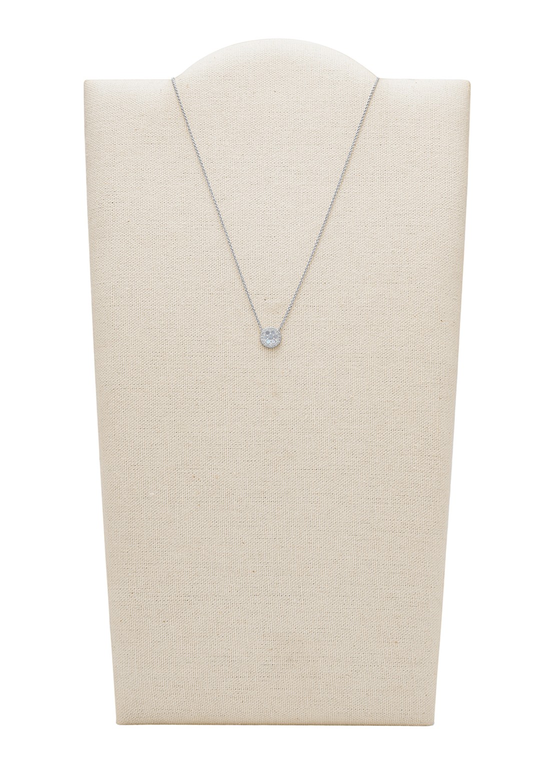 Fossil Ketting van zilver met parelmoer JFS00520040 - detail zilver