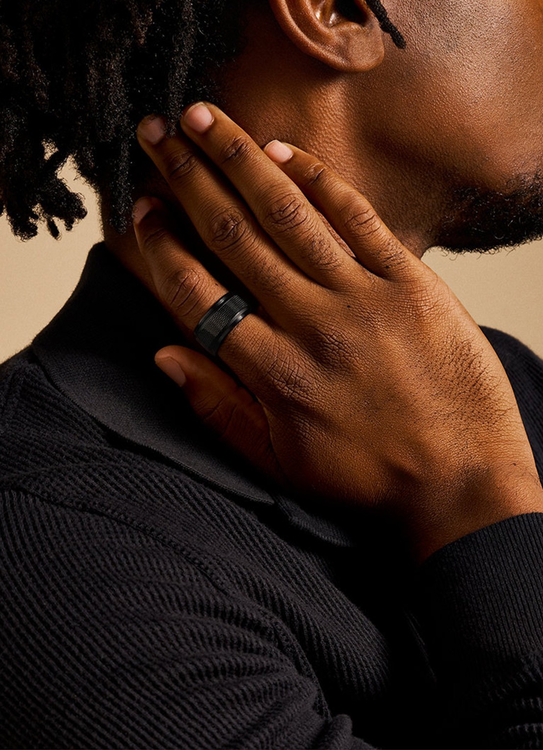 Fossil Knox ring JF04824001 - detail 6 zwart