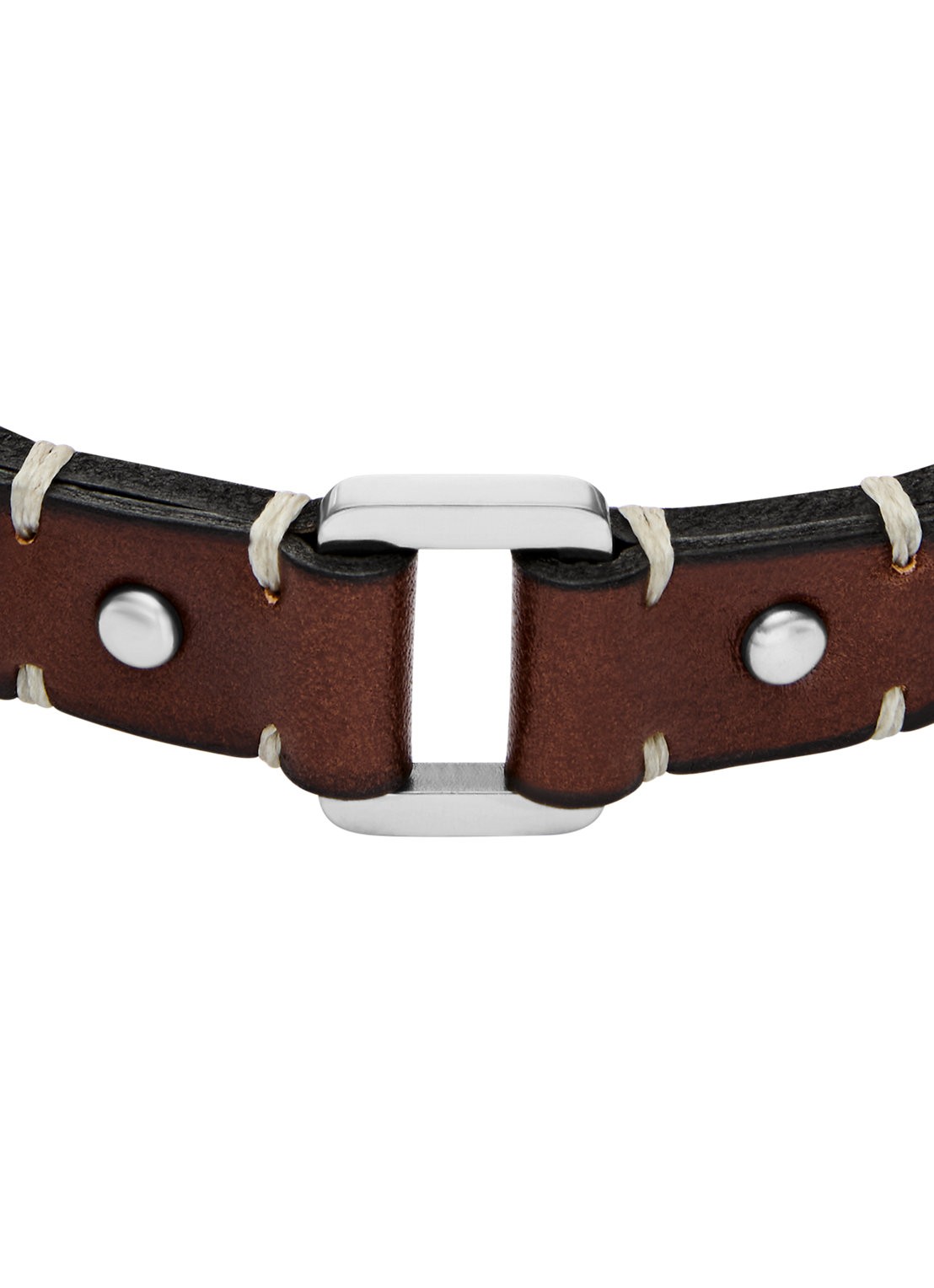Fossil Machine armband van leer JF04942040 - detail 2 bruin