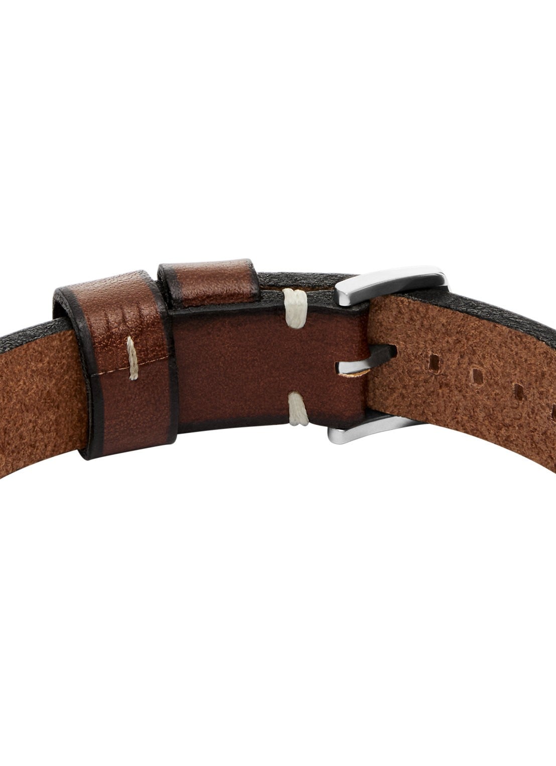 Fossil Machine armband van leer JF04942040 - detail 3 bruin