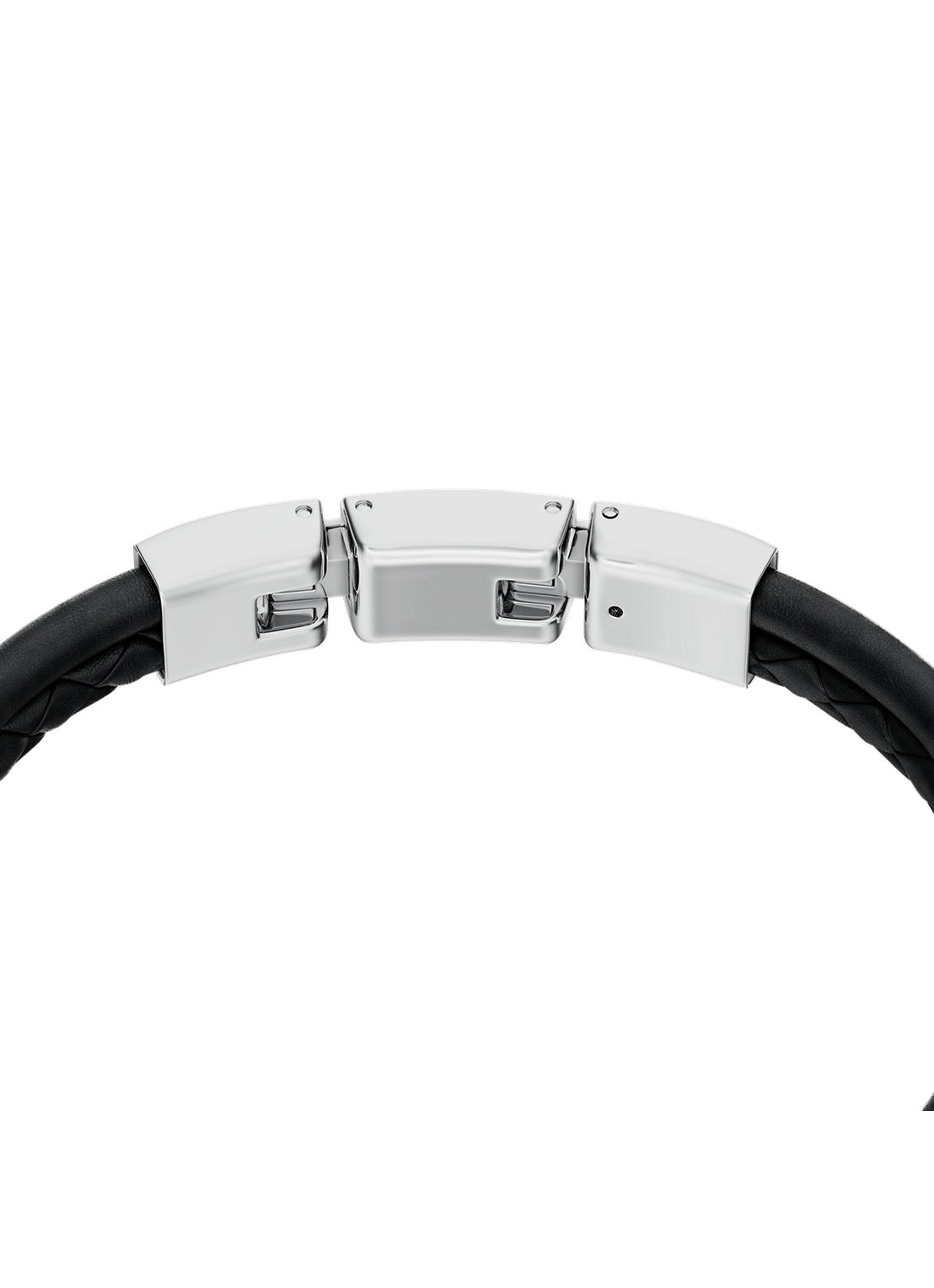 Fossil Machine armband van leer JF04989040 - detail 3 zwart