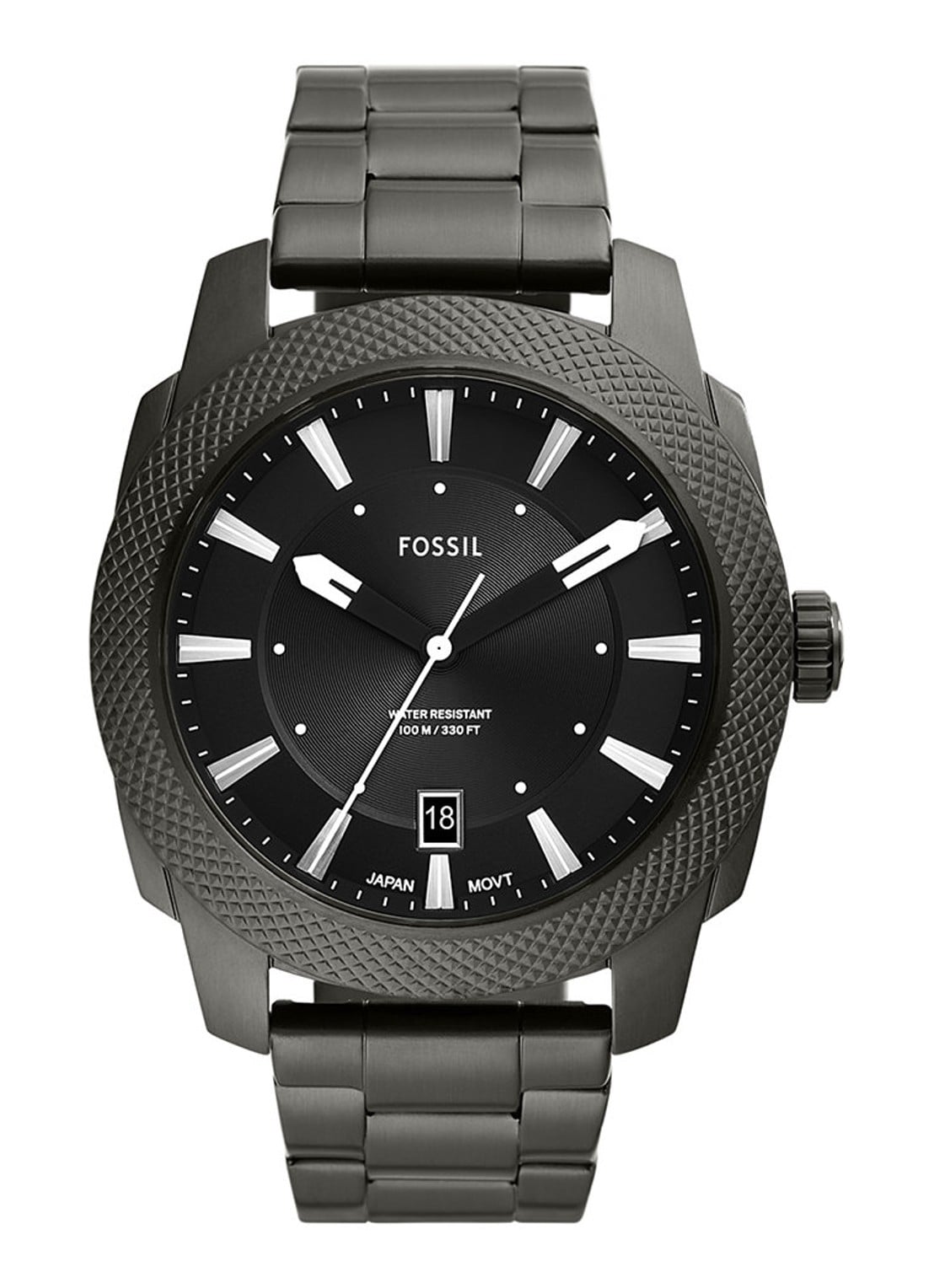 Fossil Machine horloge FS5970 - voorkant 4 metallic