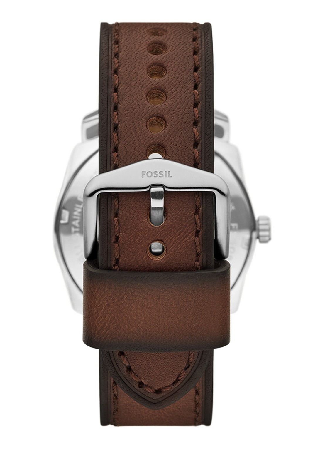 Fossil Machine horloge FS6085 - detail zilver