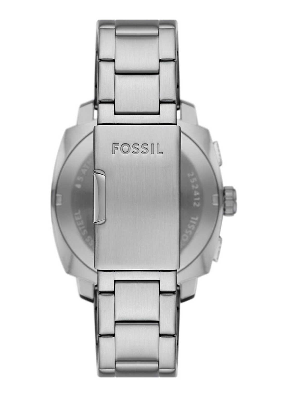 Fossil Machine horloge FS6095 - detail zilver