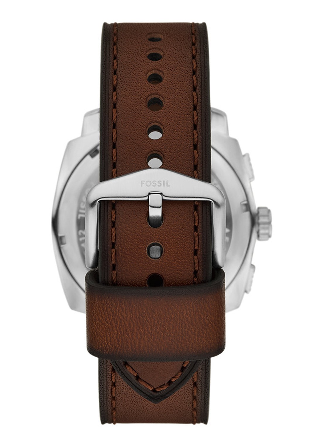Fossil Machine horloge FS6100 - detail zilver