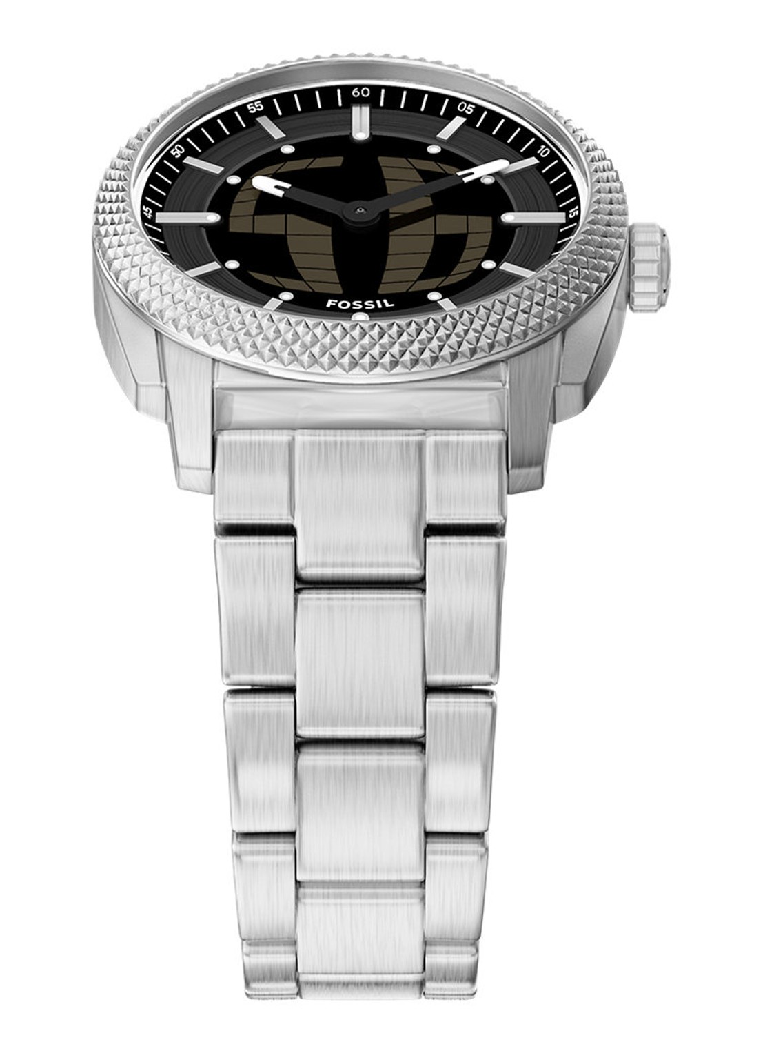 Fossil Machine horloge FS6155 - detail 3 zilver