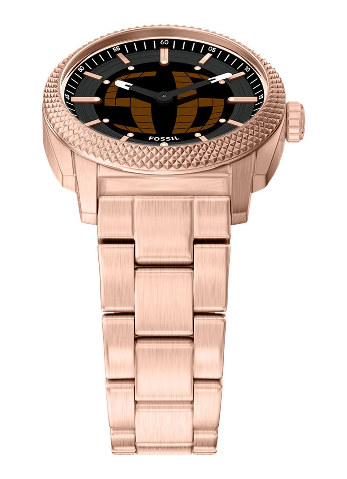 Fossil Machine horloge FS6158 - detail 3 roségoud