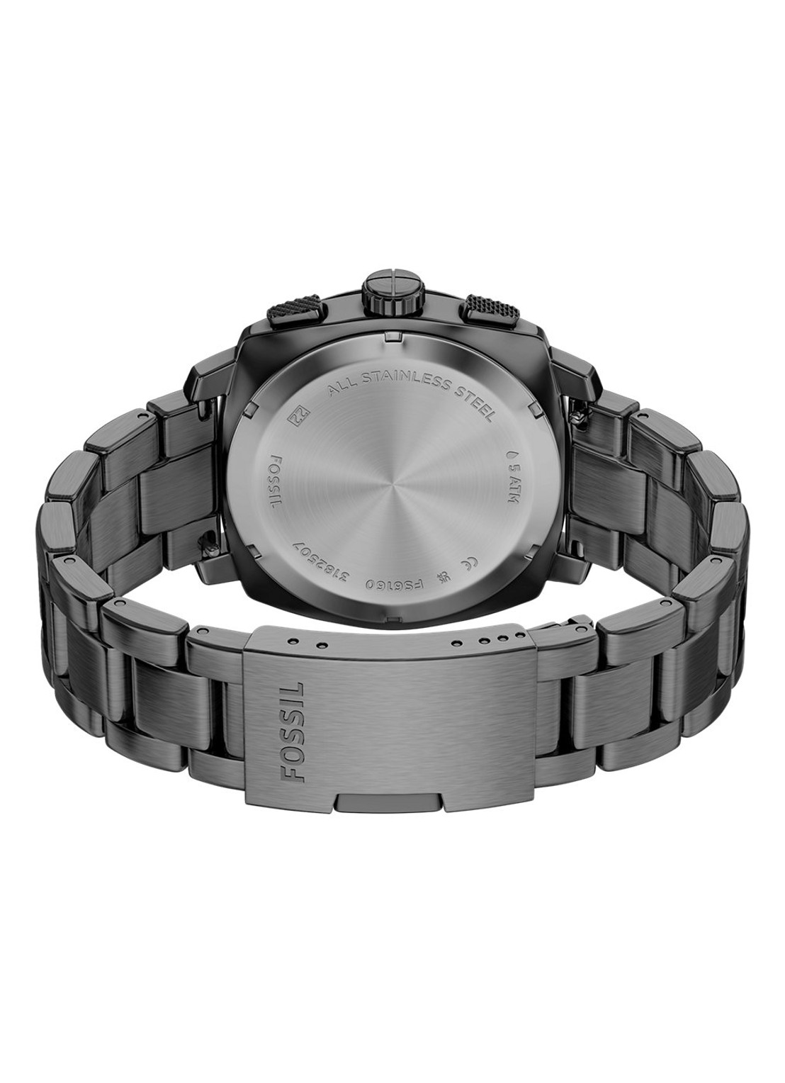 Fossil Machine horloge FS6160 - detail 4 antraciet