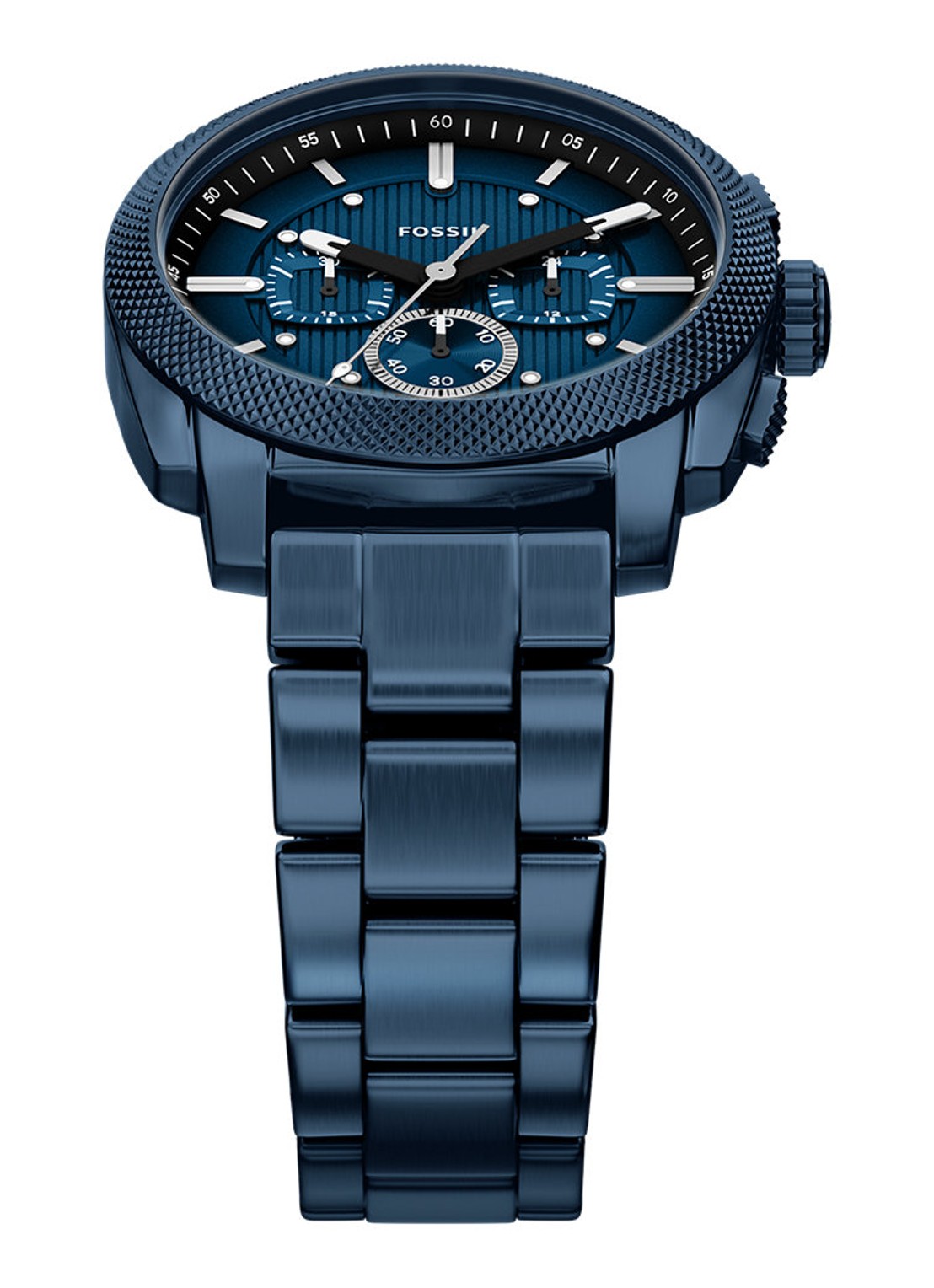 Fossil Machine horloge FS6167 - detail 4 blauw