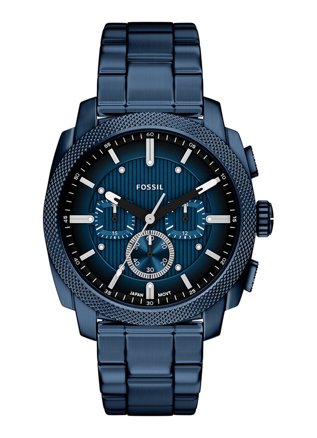 Fossil Machine horloge FS6167 - voorkant blauw