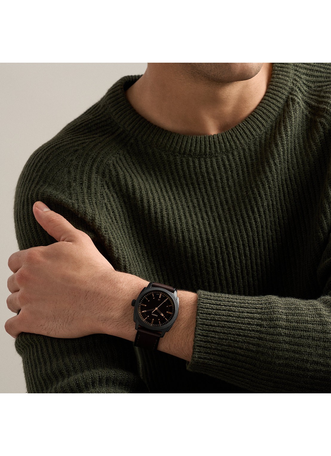 Fossil Machine horloge FS6187 - detail 5 zwart