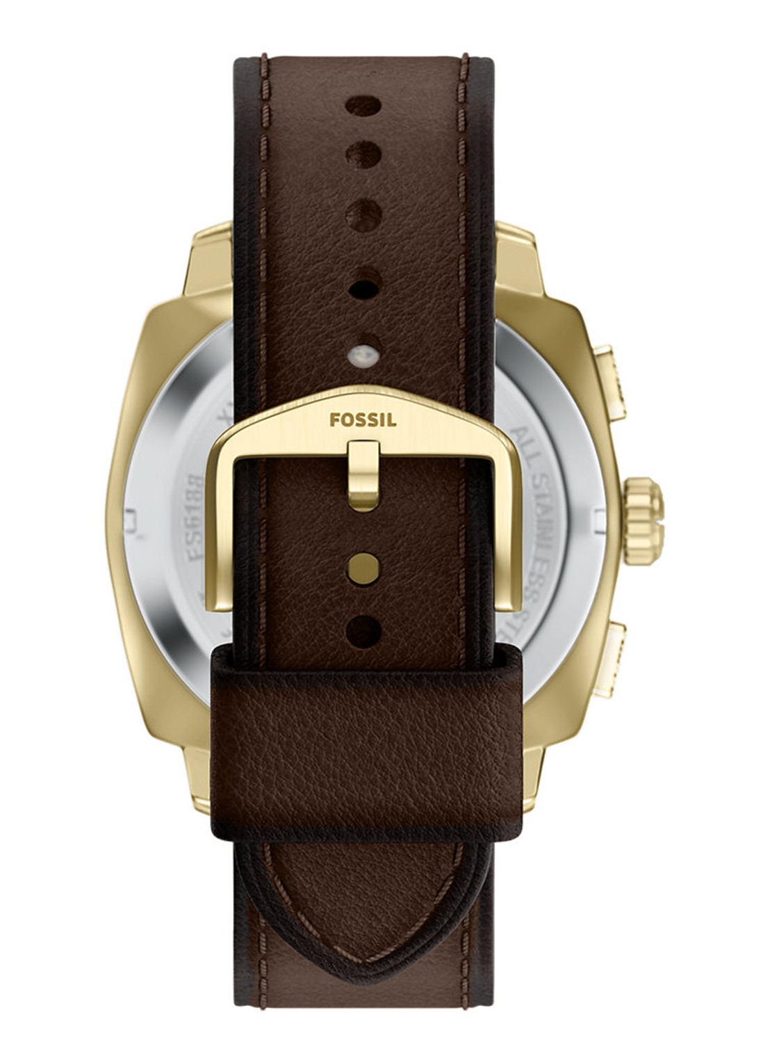 Fossil Machine horloge FS6188 - detail goud
