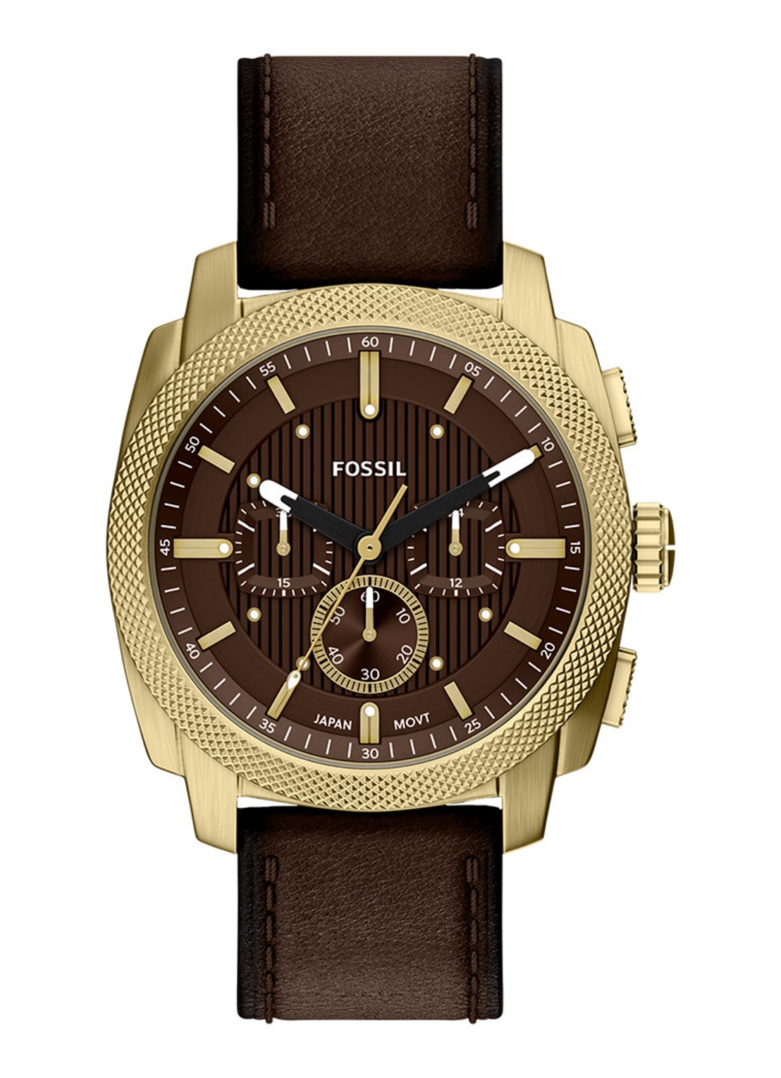 Fossil Machine horloge FS6188 - voorkant 6 goud