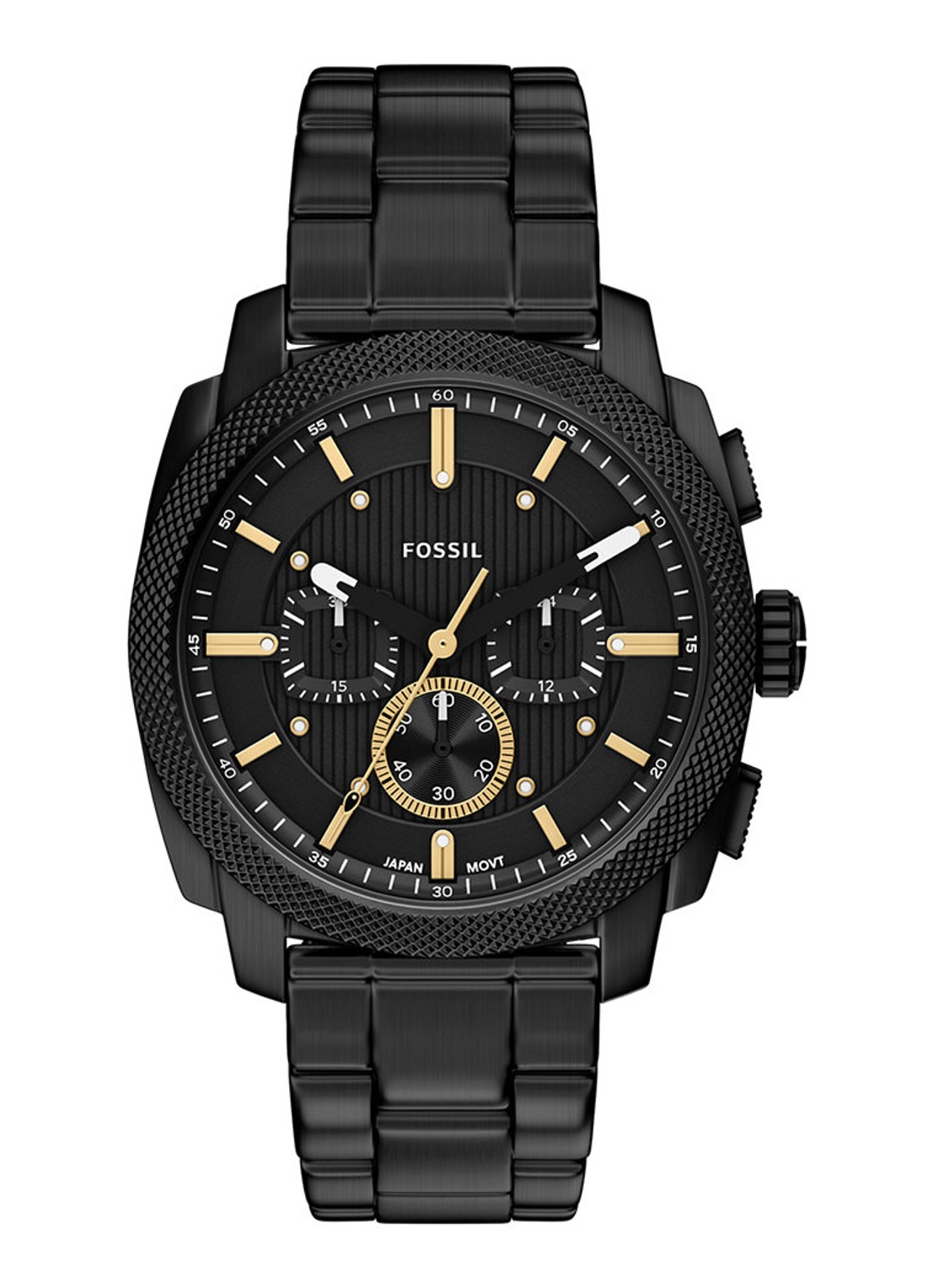 Fossil Machine horloge FS6222 - voorkant 6 zwart