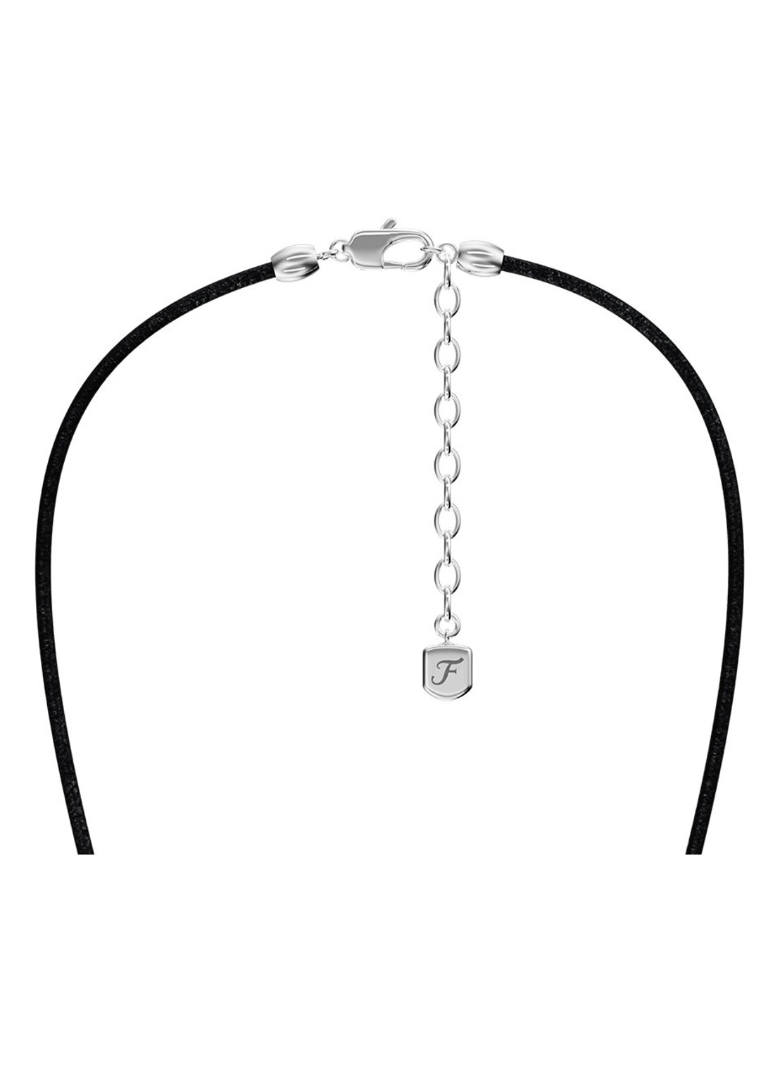 Fossil Machine ketting van leer JF05006040 - detail 3 zwart