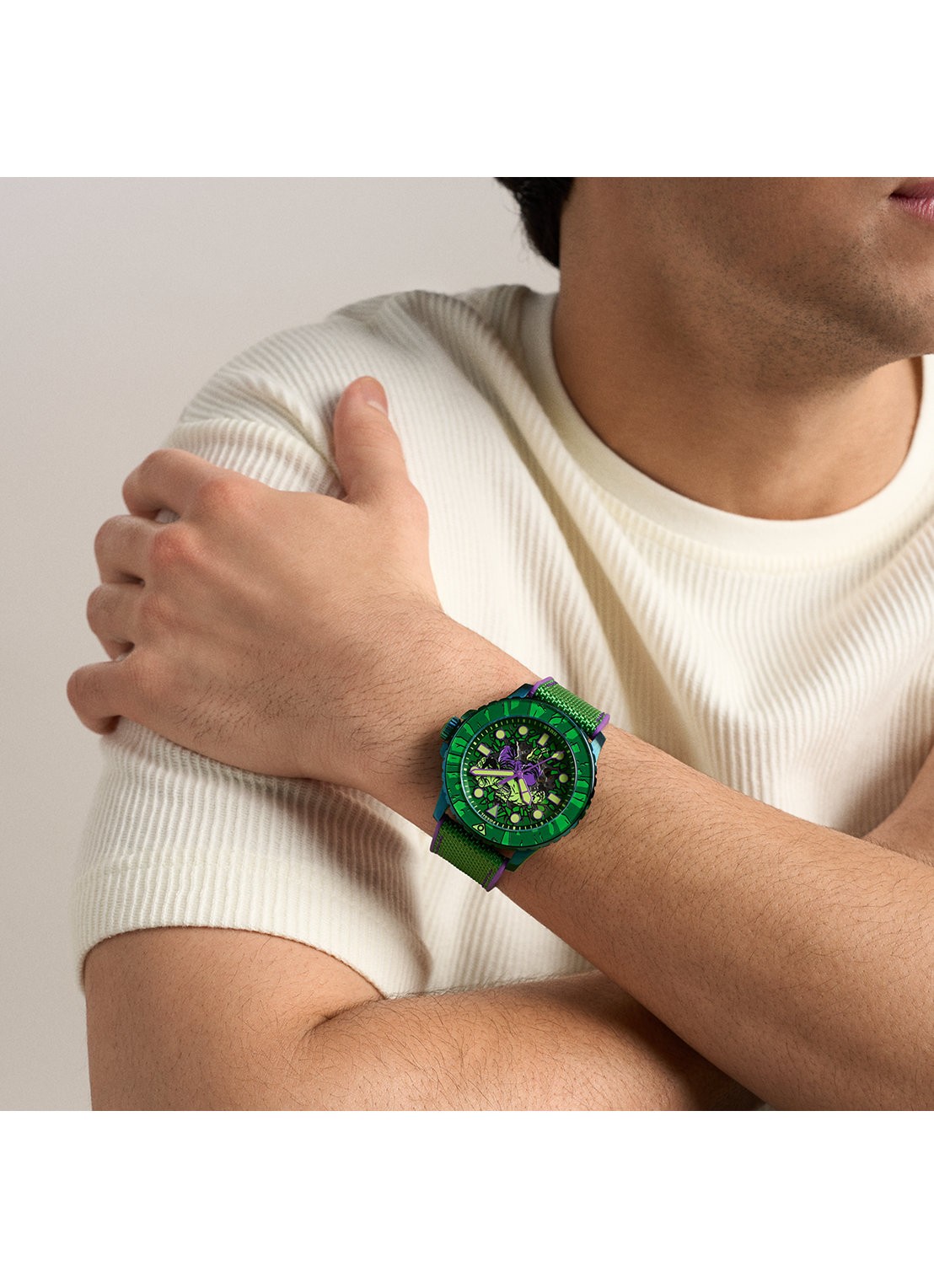 Fossil Marvel Horloge LE1246SET - detail 6 groen