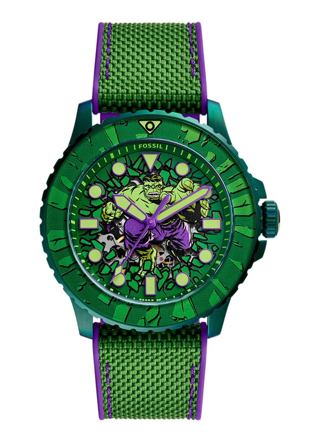 Fossil Marvel Horloge LE1246SET - voorkant groen