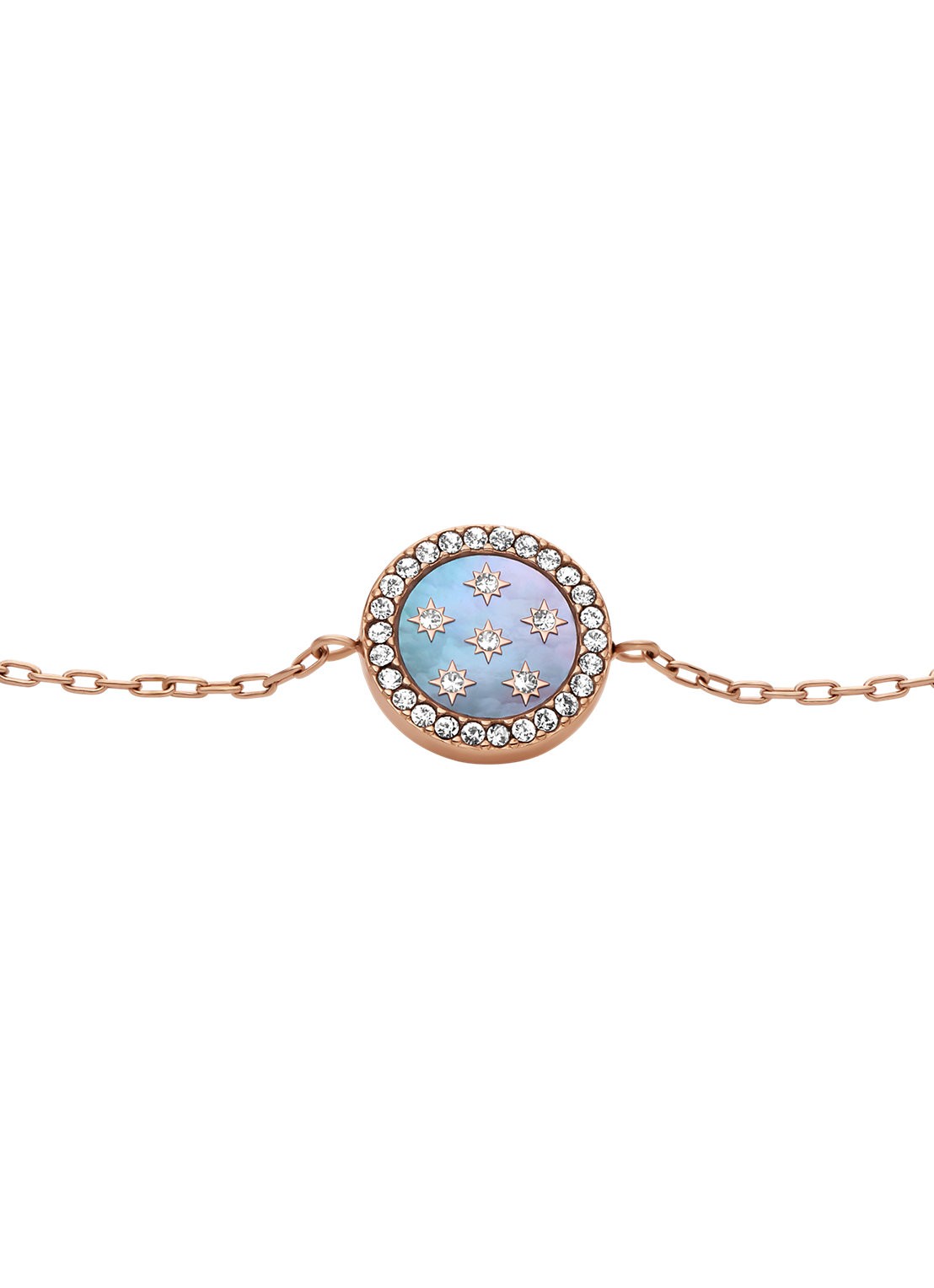 Fossil Merrit armband JF04937791 - detail roségoud