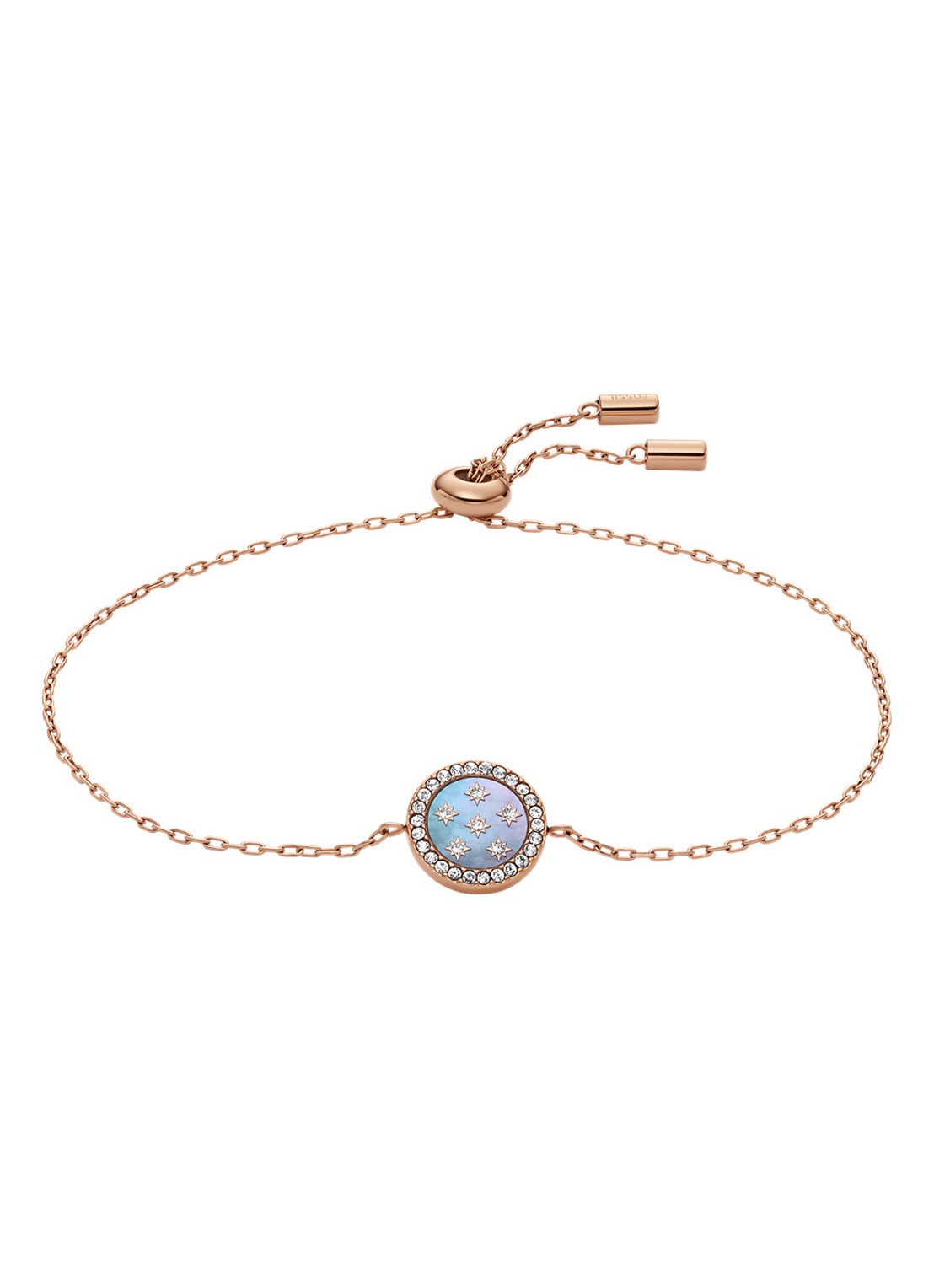 Fossil Merrit armband JF04937791 - voorkant 4 roségoud