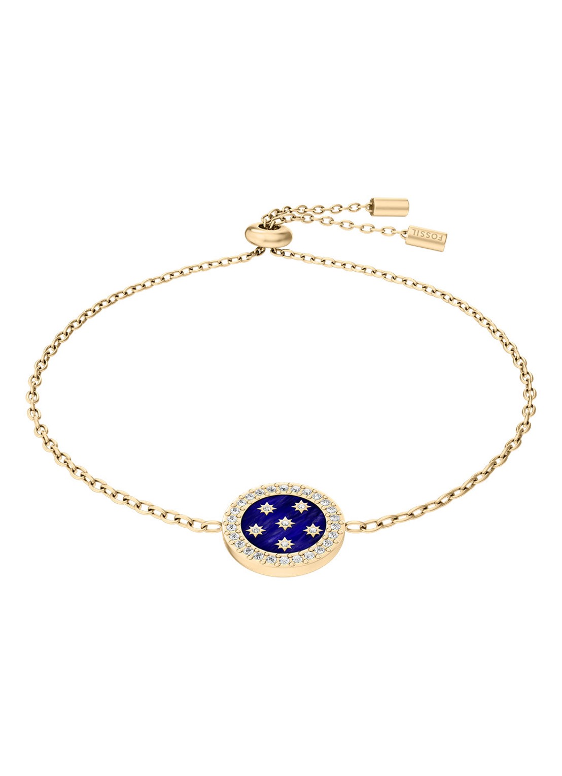 Fossil Merrit armband met parelmoer JF05031710 - voorkant 4 goud