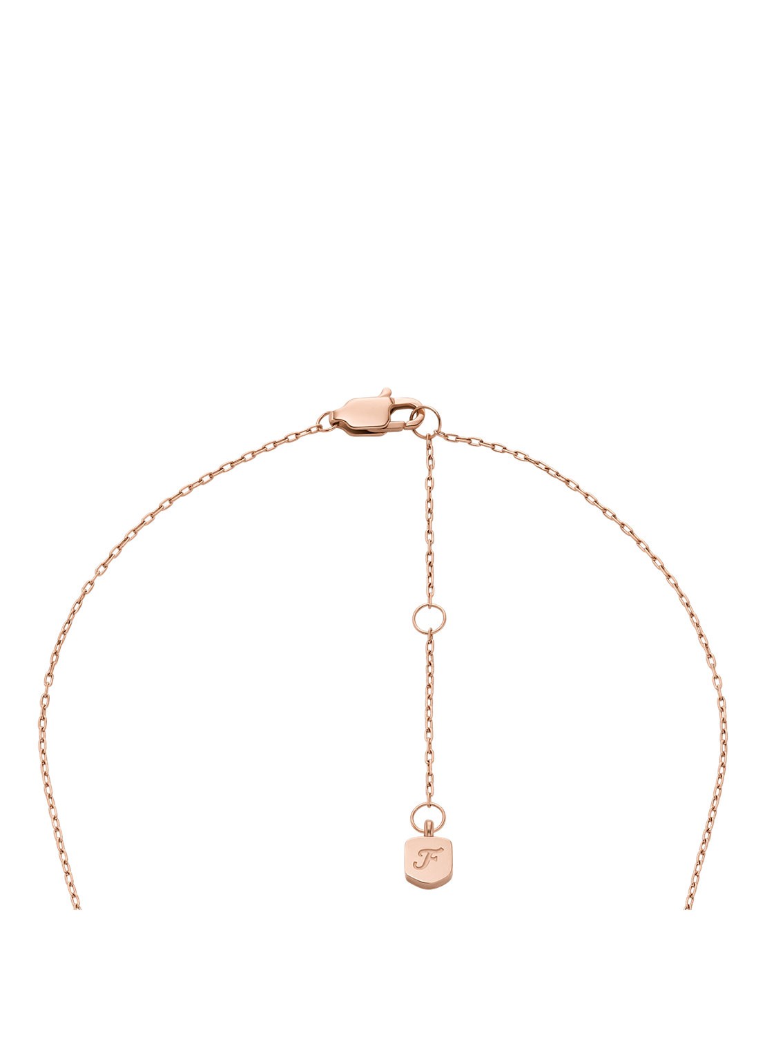 Fossil Merrit ketting JF04936791 - detail 3 roségoud