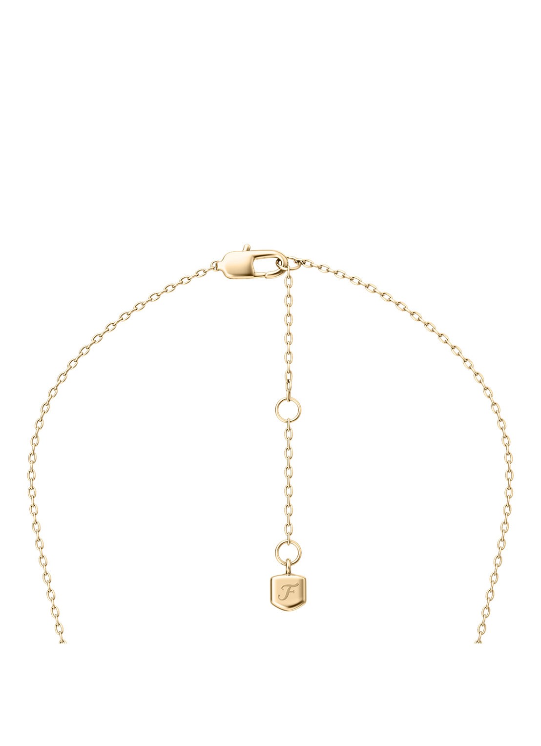 Fossil Merrit ketting met parelmoer JF05027710 - detail 3 goud