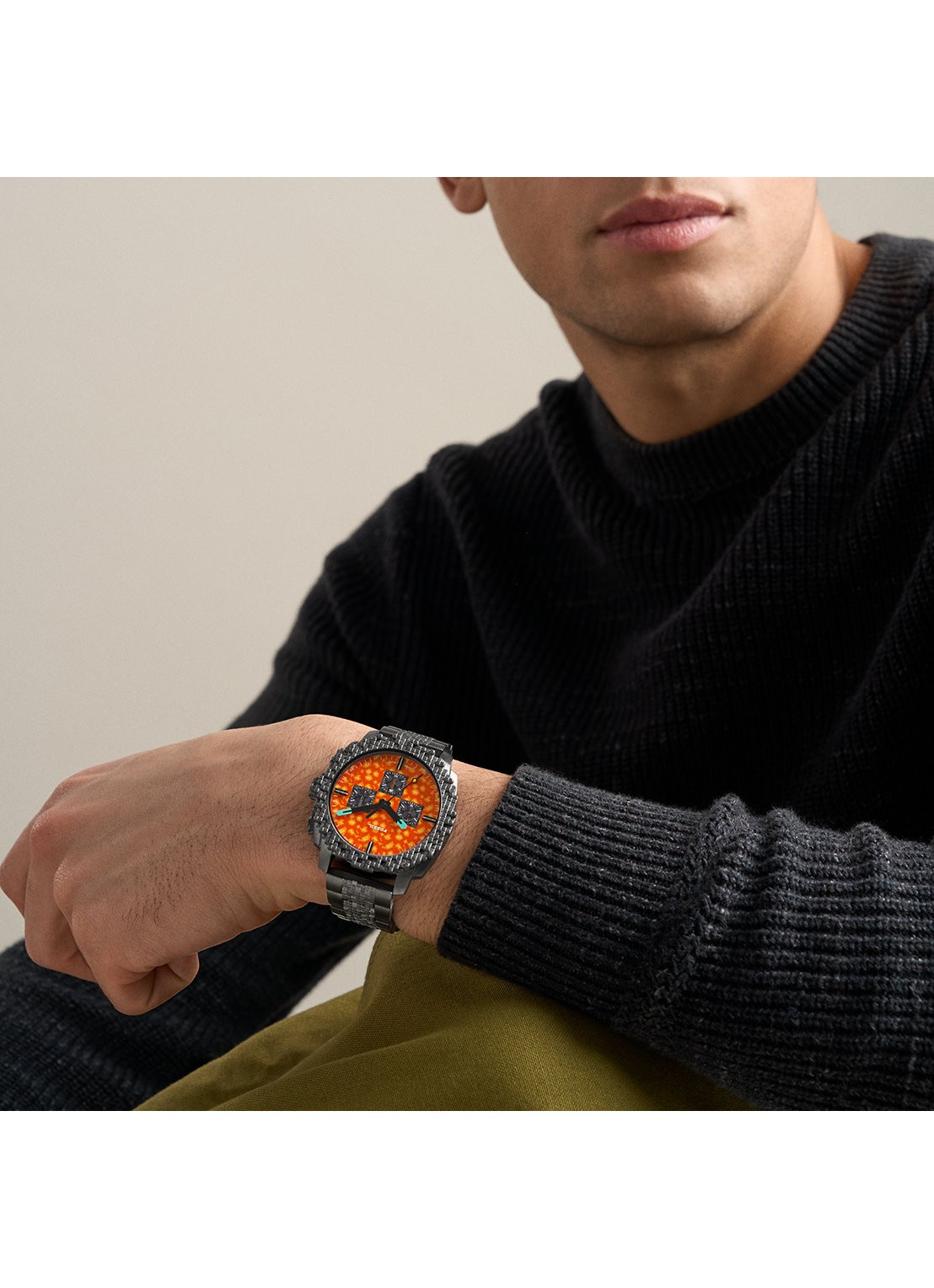 Fossil Minecraft horloge LE1251 - Limited Edition - detail 5 antraciet