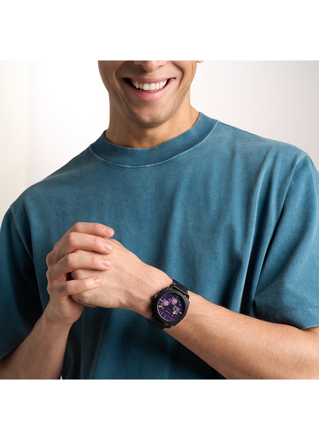 Fossil Minecraft horloge LE1252 - Limited Edition - detail 5 zwart