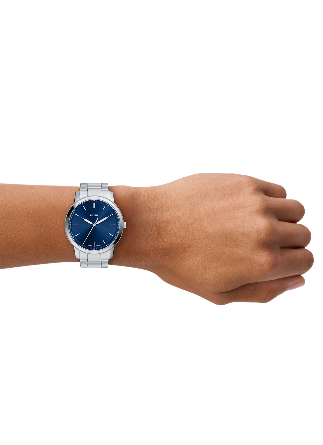 Fossil Minimalist horloge FS6180 - detail 5 zilver
