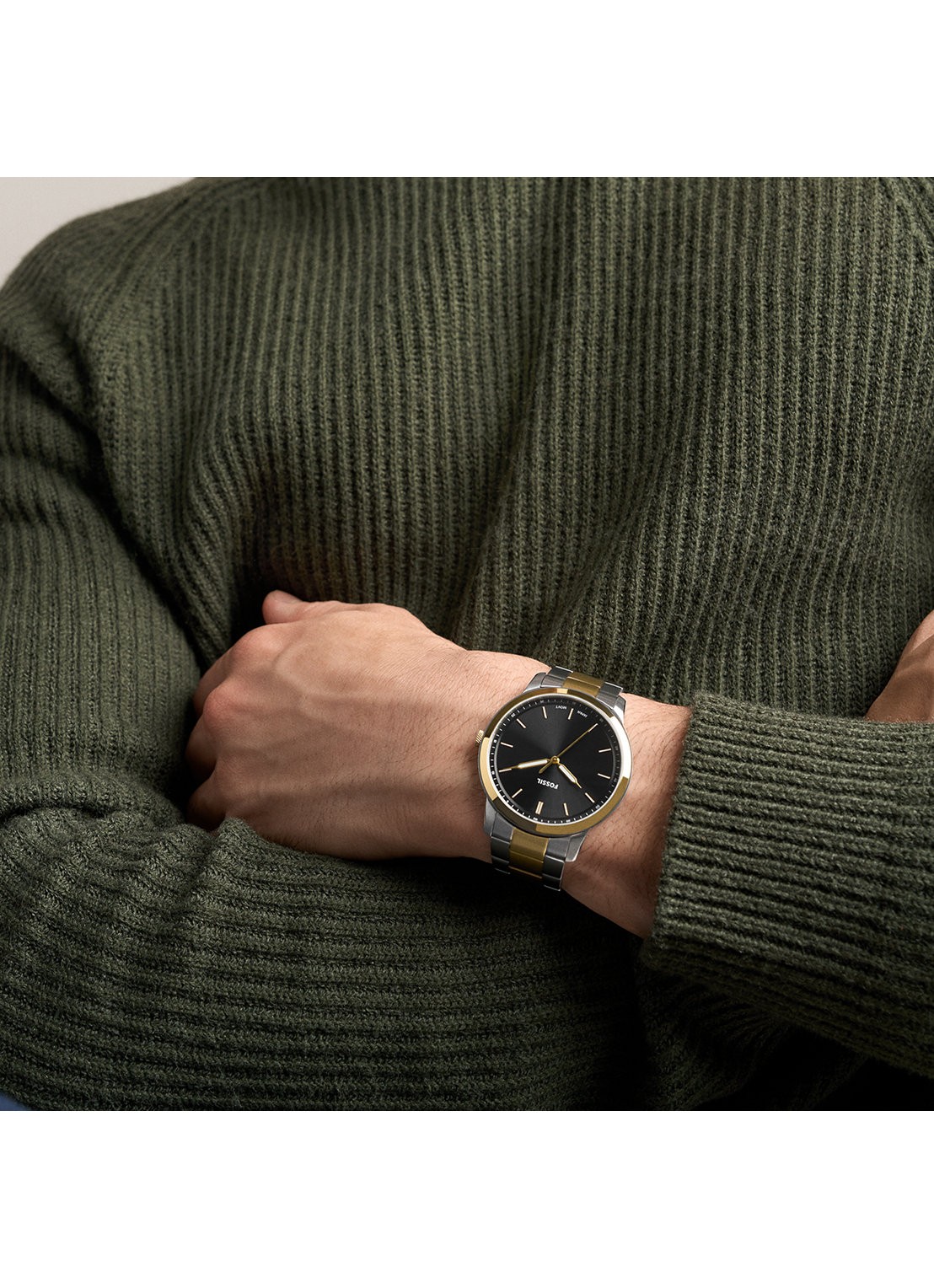Fossil Minimalist horloge FS6182 - detail 4 zilver