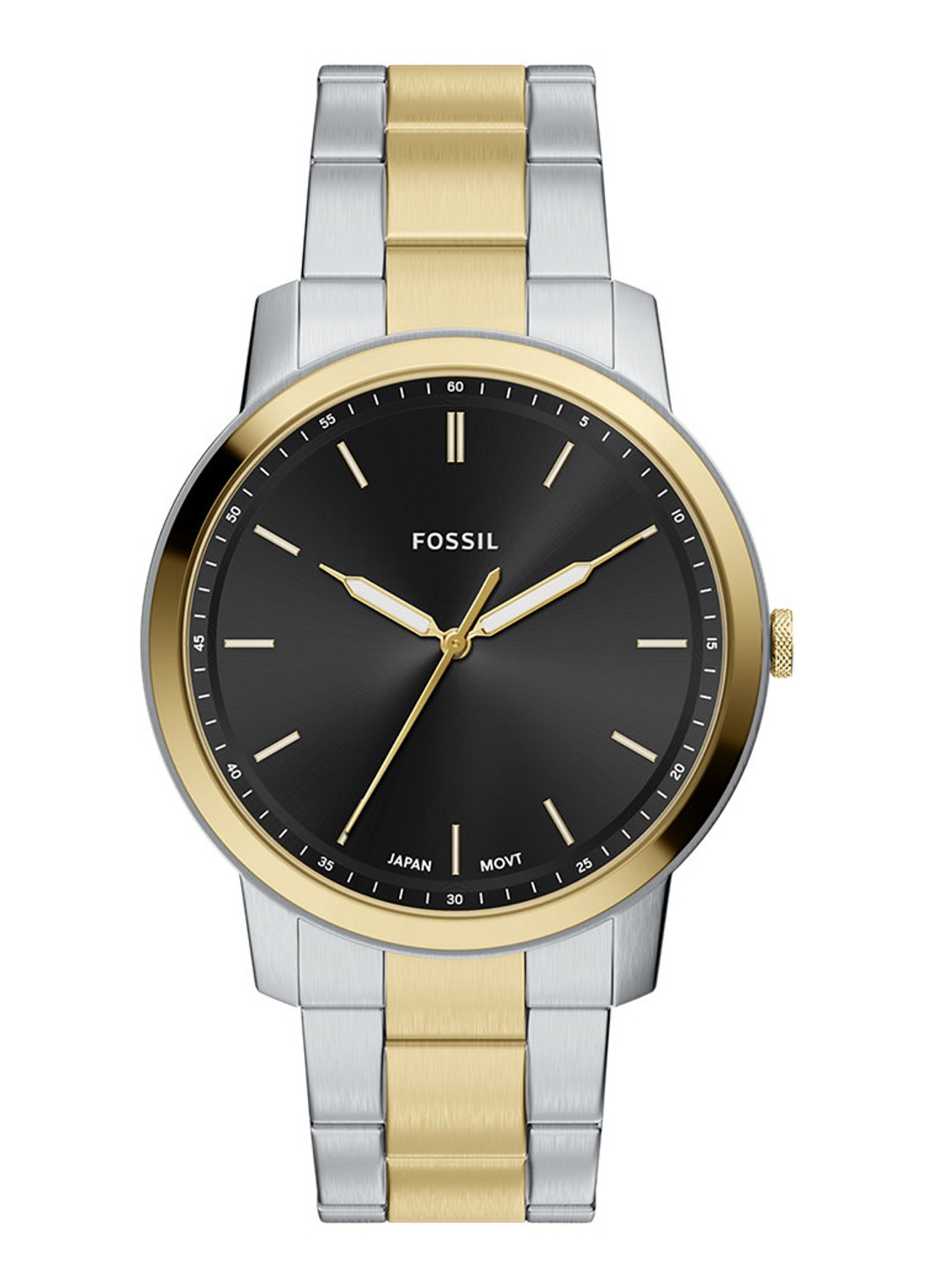 Fossil Minimalist horloge FS6182 - voorkant 6 zilver