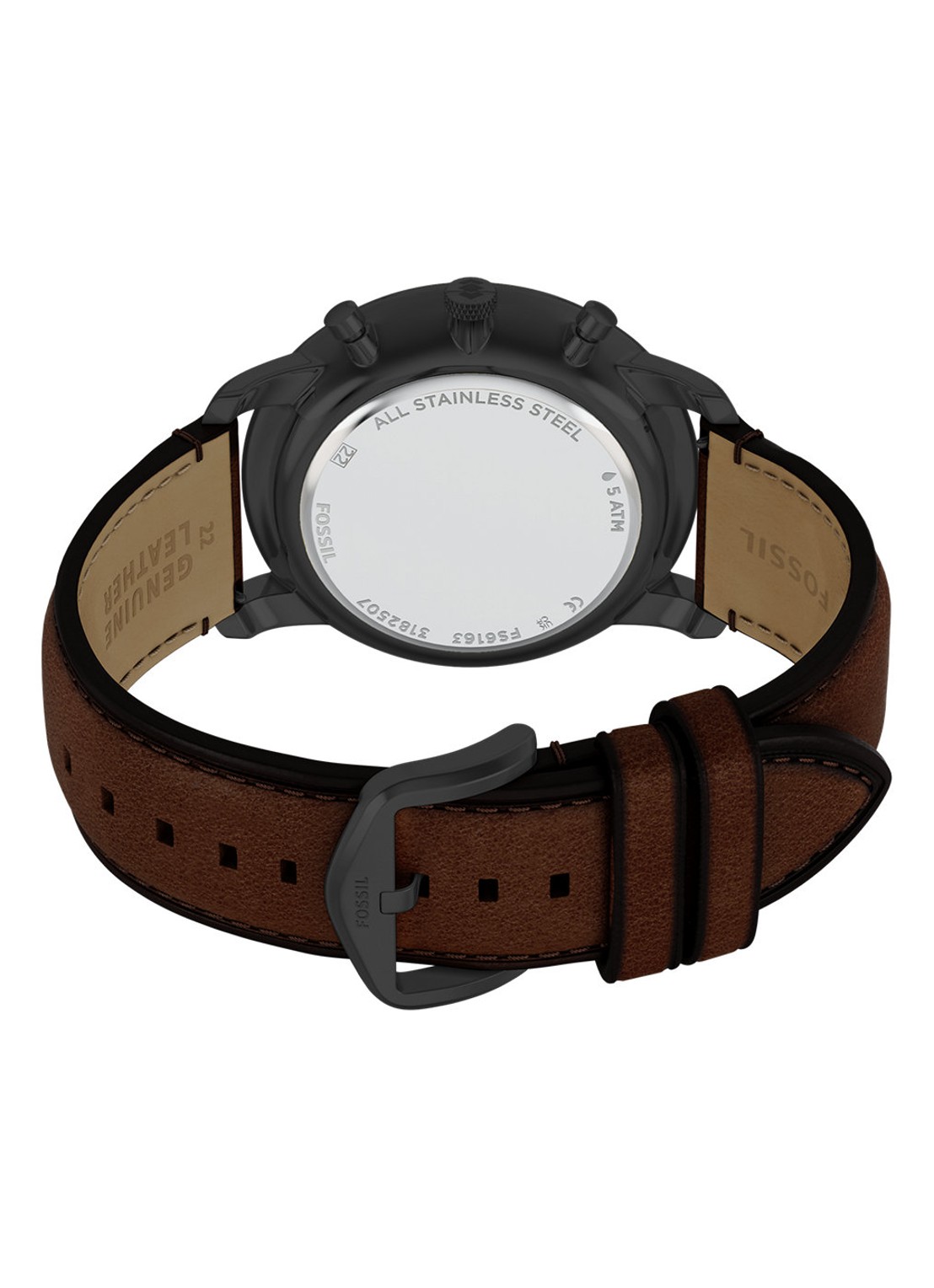 Fossil Neutra horloge FS6163 - detail 3 antraciet