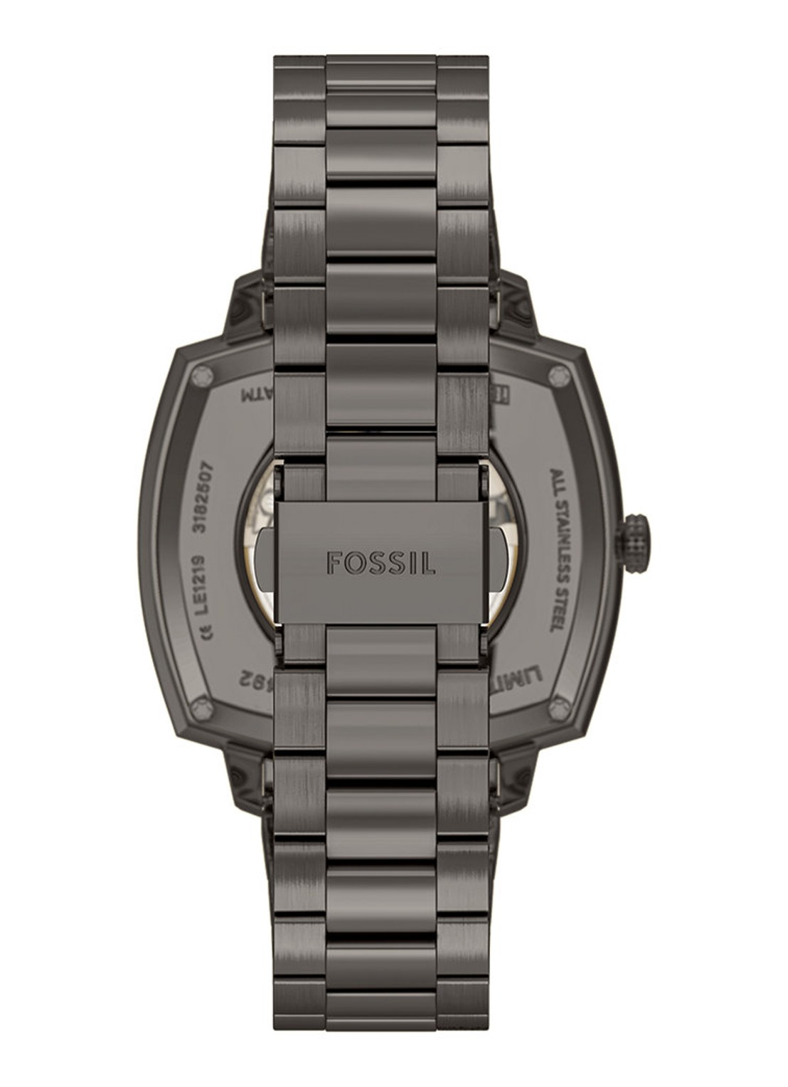 Fossil Nick Jonas x Machine Luxe horloge LE1219 - Limited Edition - detail antraciet