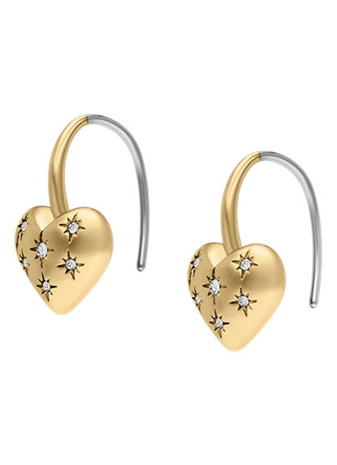 Fossil Oorhangers JF04833710 - detail 2 goud
