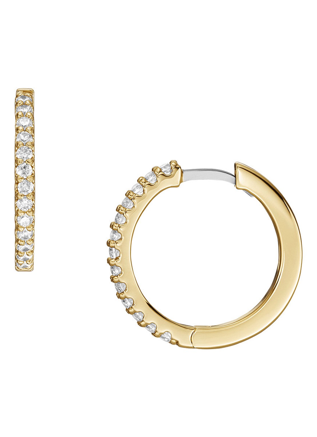 Fossil Oorringen JA7215710 - voorkant 2 goud