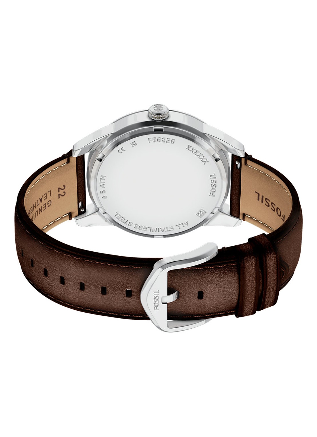 Fossil Pearson horloge en armband set van 2 FS6226SET - detail 3 zilver