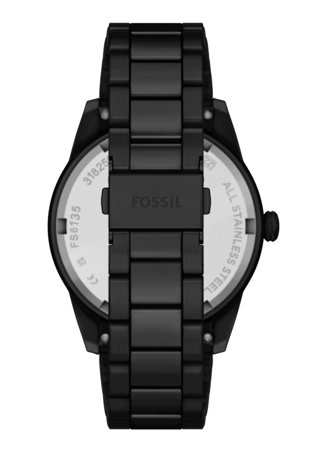 Fossil Pearson horloge FS6135 - detail zwart